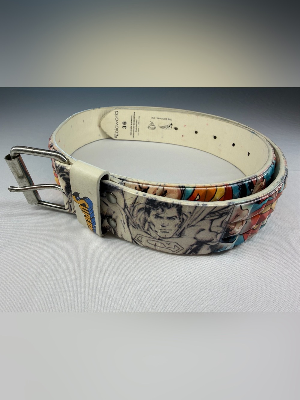 Bioworld Superman DC Comics Belt Size 36 Comic Art